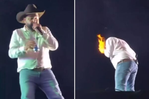 INCIDENTE CHOCANTE: Cantor sertanejo quase é consumido pelo fogo em show em SP!